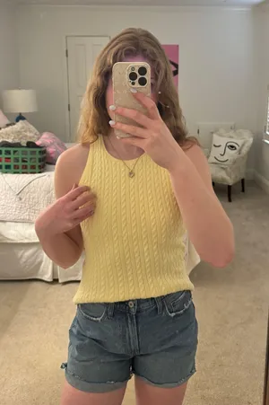 Gap Butter yellow tank top thumbnail 1