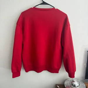 SHEIN Red Boston Graphic Crew Neck Sweatshirt Collegiate Fleece Pullover Small thumbnail 7