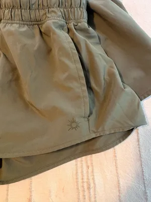 OFFLINE by Aerie olive green shorts  thumbnail 4