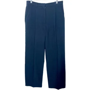 Abercrombie & Fitch Black Pleated High Waisted Straight Leg Trousers Size 30 10 thumbnail 2