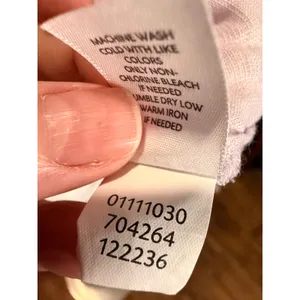 J. Jill Lavender 100% Linen Short Sleeve Button Front Blouse Small 704264 thumbnail 6