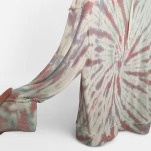 Free People We The Free “Best Catch” Tie Dye Pullover – Cozy Indie Loungecore M thumbnail 5