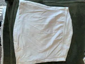 Bridal embroidered white crop top thumbnail 2