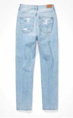 American Eagle Highest Rise 90s Boyfriend Distressed Jeans Denim 4 Regular thumbnail 7