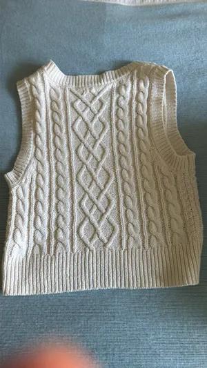 Aerie Sweater Vest Cable Knit thumbnail 4