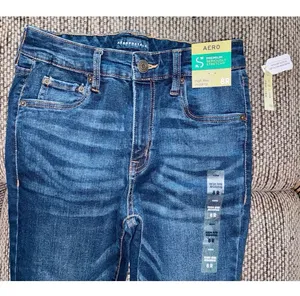 NWT $49.50 Aeropostale Dark Wash High Rise Jeggings, Sz 8R thumbnail 2