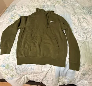 Nike Hoodie Sweatshirt Green thumbnail 1