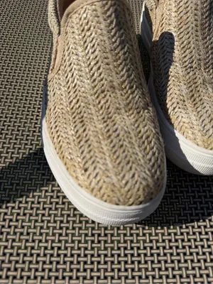 Soda Woven Slip-On Sneakers in Natural Tan thumbnail 6