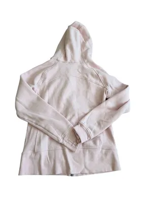 LULULEMON Pink Crop Hooded Zip Sweatshirt Size 8 thumbnail 6