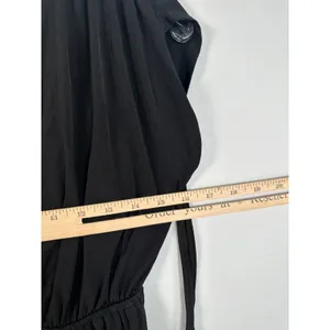 NWT Motherhood Maternity‎ Small Womens Top Black Stretch V-Neck Cap Sleeve thumbnail 6