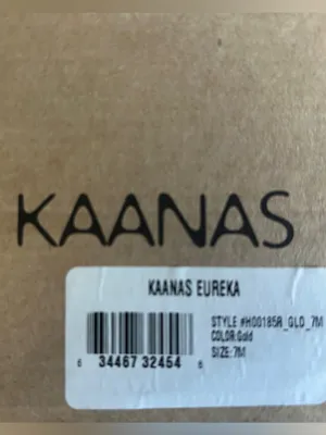 Anthropologie Kansas Eureka in gold NIB thumbnail 3