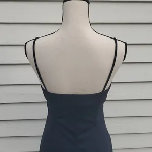 Y2K City Triangles Sparkle Spaghetti Strap Dress | Blue Spaghetti Strap Dress thumbnail 6