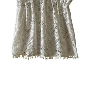 Bongo White Summer Overlay Beach V-neck Elastic Waist Kaftan Cover Up SZ XL thumbnail 3