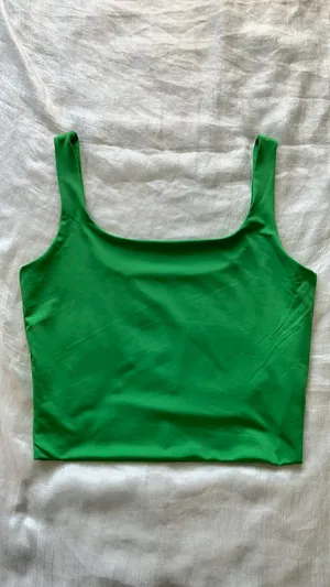 Green Cropped Tank Top thumbnail 2