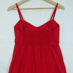 Show Me Your Mumu Allegra Midi Dress Womens M Red Spaghetti Strap Pockets FLAW thumbnail 12