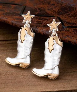 Cowboy Boot Drop Earrings thumbnail 3