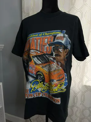 Vintage 1998 Dale Earnhardt Racing Championship Competitors Circle Single Stitch Short Sleeve Tee Shirt thumbnail 1