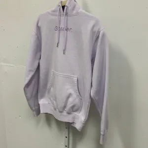 Glossier Limited Edition Embroidered Lavender Hoodie XS Oversized Women's thumbnail 3
