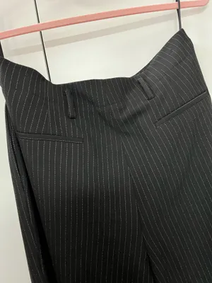 Antonio Melani Black Pinstripe Pants size 8 thumbnail 6