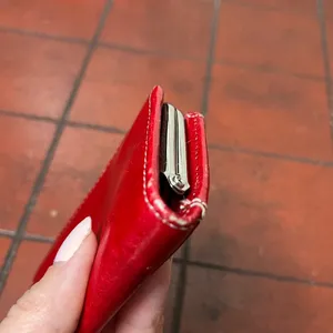 Fossil Red Leather Wallet thumbnail 7
