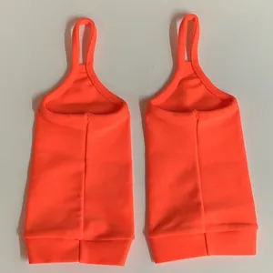 Sexy Neon Orange Set of One Finger Sexy Gloves. New Without Tags. thumbnail 2