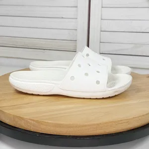 Crocs Classic Perforated Slide Sandals White 5‎ Mens 7 Womens thumbnail 9