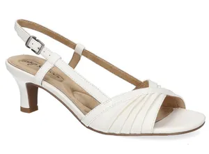 EXTRA WIDE WIDTH Easy Street Women's Delite Kitten Heel Dress Sandals Size 7WW thumbnail 1