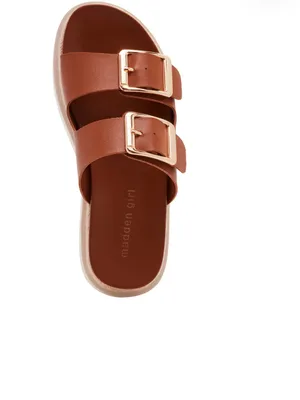 Madden Girl Mythical Espadrille Platform Sandals Dark Caramel Women's Size 7 thumbnail 4