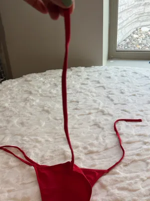 Tropic Of C Women’s Red Bikini Bottom - Sleek Strappy Size Small . NWT . thumbnail 8