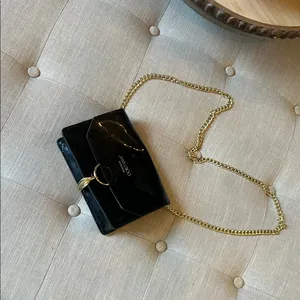 Jimmy Choo Black Tassel Shoulder Chain BLACK Bag Perfume Promo thumbnail 3