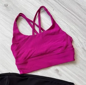 Lululemon Pink Sports Bra‎ Size M thumbnail 1