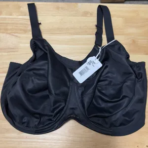 NEW‎ Elomi Women Energise Bra 44G Black Minimizer Mesh Satin Sports thumbnail 1