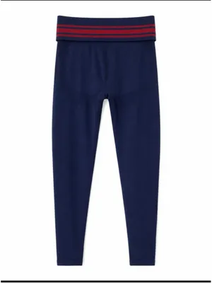 Women's PINK Victoria's Secret Leggings S Navy Red thumbnail 7
