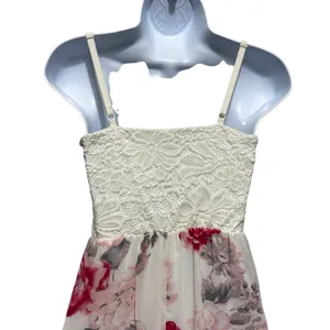 Lily Rose Babydoll Cottage Maxi Dress‎ S Floral Lace Chiffon Y2K Coquette Fairy thumbnail 9