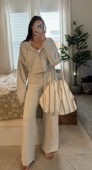 Edikted Gray sweater set thumbnail 1