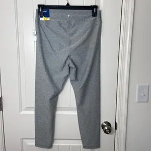 NEW Old Navy women’s cloud+ go-dry medium gray soft‎ stretch high waist leggings thumbnail 4