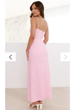 Billy J Pink Midi Dress Size 4 thumbnail 2