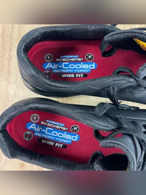Skechers Work UNO SR Relaxed Fit Safety Sneaker Shoes Black 9 W 108101W Wide Fit thumbnail 7