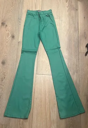 Green Leather Pants thumbnail 1