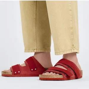 Birkenstock Uji Nubuck-Suede Leather in Sienna Red thumbnail 2