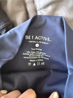 SET Active Navy Blue Performance Leggings thumbnail 2