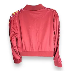 Kappa Banda Ponce Women's Large‎ Red Long Sleeve Cropped Track Jacket NWT thumbnail 4