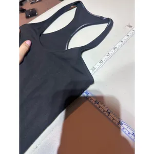 Lululemon Cool Racerback Tank Womens 4 Black Reversible Yoga Activewear Tank Top thumbnail 7
