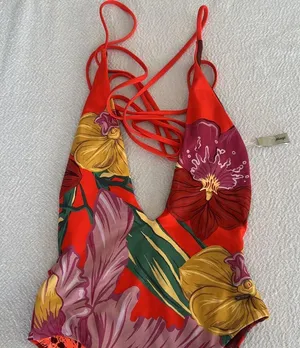 Maaji Camellia Reversible One-Piece Swimsuit, Size Large, $169 thumbnail 14