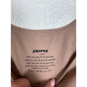 SKIMS Fits Everybody Scoop Neck‎ Tank Women L Clay Stretch Minimalist Lounge thumbnail 2