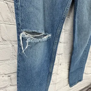 Reformation Julia High Cigarette Jeans Women 28 Sonoma Destroyed Blue thumbnail 8