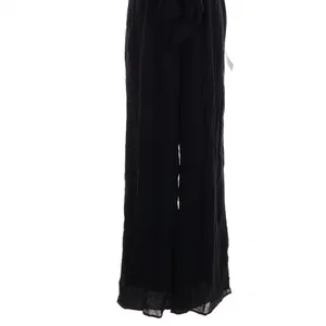 Lulus Trendy Aesthetic Black Smocked Tie Back Wide Leg Jumpsuit thumbnail 7