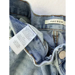 PacSun Womens Light Wash Low-Rise Straight Jeans With Button Fly Size 23 thumbnail 14