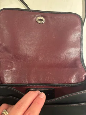 Classic Black Leather Crossbody Bag thumbnail 4
