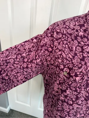 In Good Company Sz L Floral Corduroy Button Down Shirt Cotton NWOT 100% cotton thumbnail 6